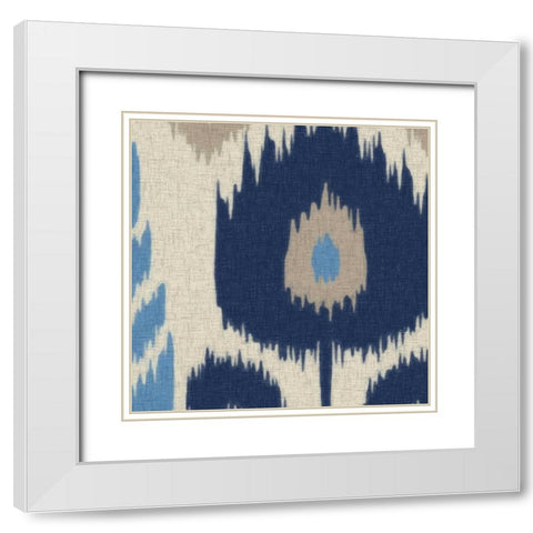 IKAT II White Modern Wood Framed Art Print with Double Matting by Greene, Taylor