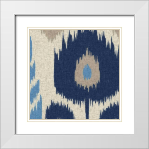 IKAT II White Modern Wood Framed Art Print with Double Matting by Greene, Taylor