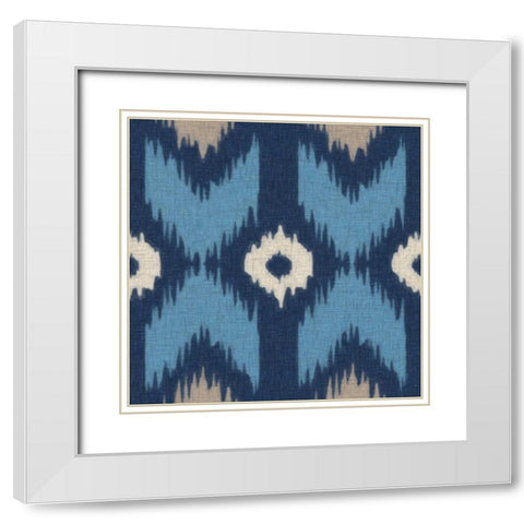 IKAT III White Modern Wood Framed Art Print with Double Matting by Greene, Taylor