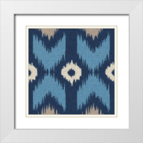 IKAT III White Modern Wood Framed Art Print with Double Matting by Greene, Taylor