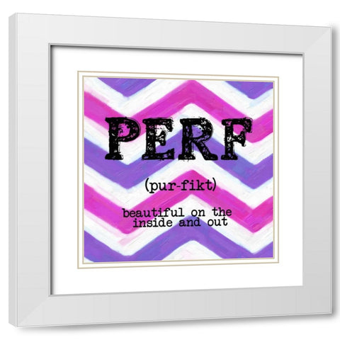 PERF White Modern Wood Framed Art Print with Double Matting by Greene, Taylor