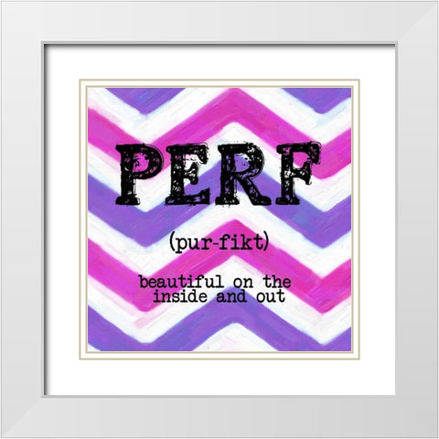 PERF White Modern Wood Framed Art Print with Double Matting by Greene, Taylor