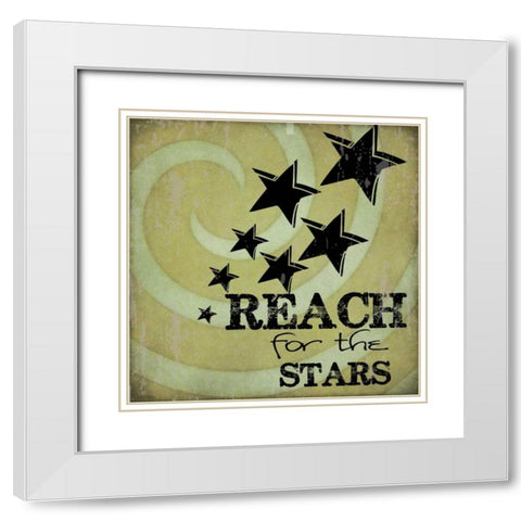REACH White Modern Wood Framed Art Print with Double Matting by Greene, Taylor