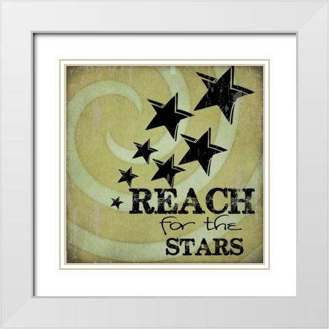 REACH White Modern Wood Framed Art Print with Double Matting by Greene, Taylor