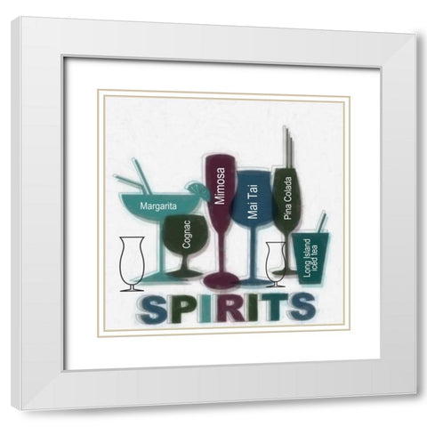 SPIRITS A White Modern Wood Framed Art Print with Double Matting by Greene, Taylor