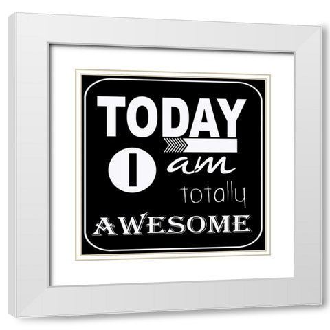 Today I Am White Modern Wood Framed Art Print with Double Matting by Greene, Taylor
