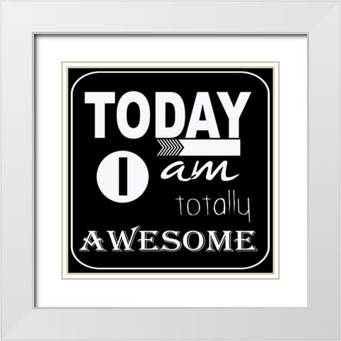 Today I Am White Modern Wood Framed Art Print with Double Matting by Greene, Taylor