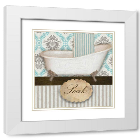 SOAK TUB B White Modern Wood Framed Art Print with Double Matting by Greene, Taylor