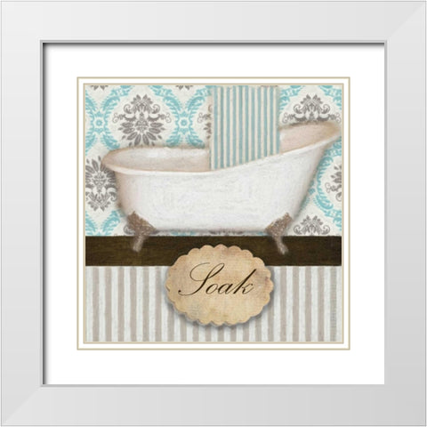 SOAK TUB B White Modern Wood Framed Art Print with Double Matting by Greene, Taylor