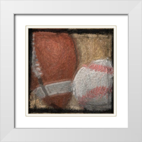 Mancave 1 White Modern Wood Framed Art Print with Double Matting by Greene, Taylor