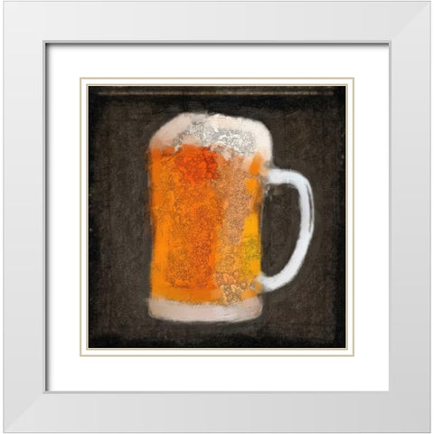 Mancave 7 White Modern Wood Framed Art Print with Double Matting by Greene, Taylor