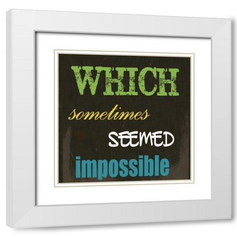 ALL WHO HAVE C White Modern Wood Framed Art Print with Double Matting by Greene, Taylor