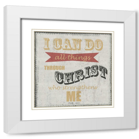 All Things White Modern Wood Framed Art Print with Double Matting by Greene, Taylor
