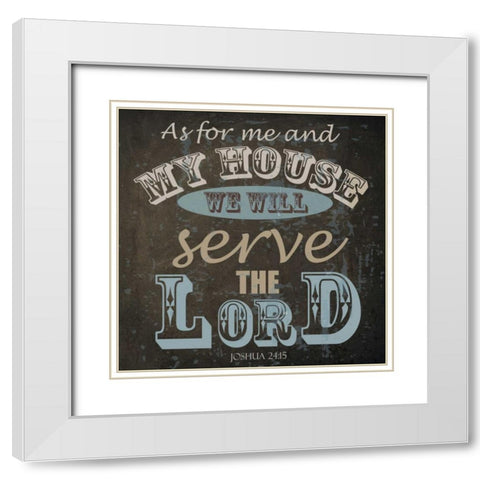 MY HOUSE White Modern Wood Framed Art Print with Double Matting by Greene, Taylor