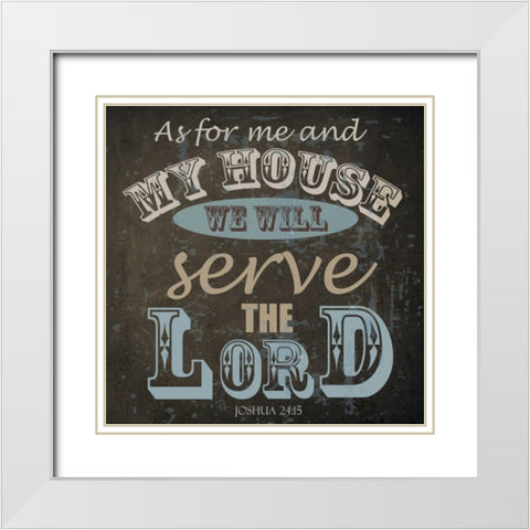 MY HOUSE White Modern Wood Framed Art Print with Double Matting by Greene, Taylor