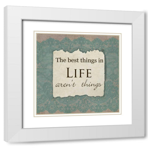 The Best White Modern Wood Framed Art Print with Double Matting by Greene, Taylor