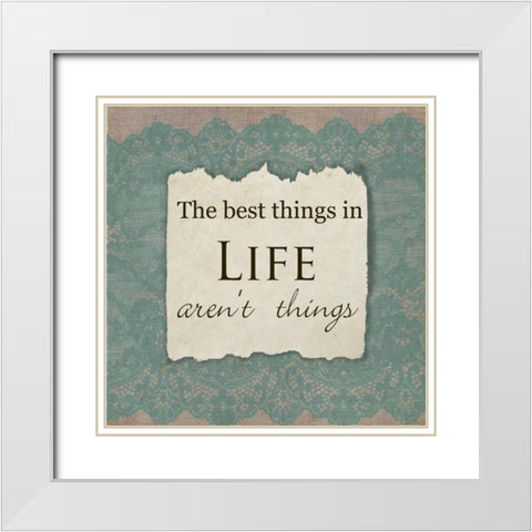 The Best White Modern Wood Framed Art Print with Double Matting by Greene, Taylor