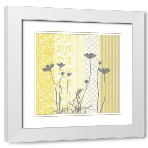 Sunshine Silhouette I White Modern Wood Framed Art Print with Double Matting by Greene, Taylor