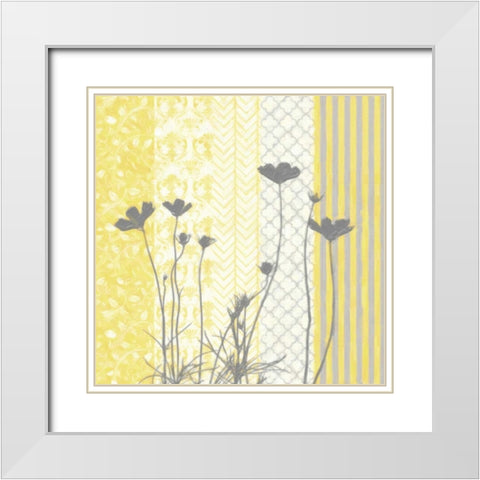 Sunshine Silhouette I White Modern Wood Framed Art Print with Double Matting by Greene, Taylor