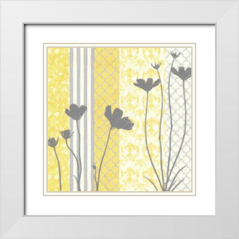 Sunshine Silhouette II White Modern Wood Framed Art Print with Double Matting by Greene, Taylor