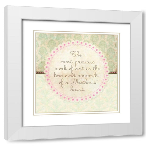 WORK OF ART White Modern Wood Framed Art Print with Double Matting by Greene, Taylor
