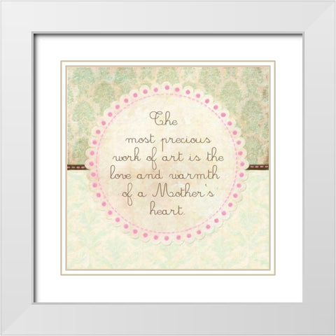 WORK OF ART White Modern Wood Framed Art Print with Double Matting by Greene, Taylor