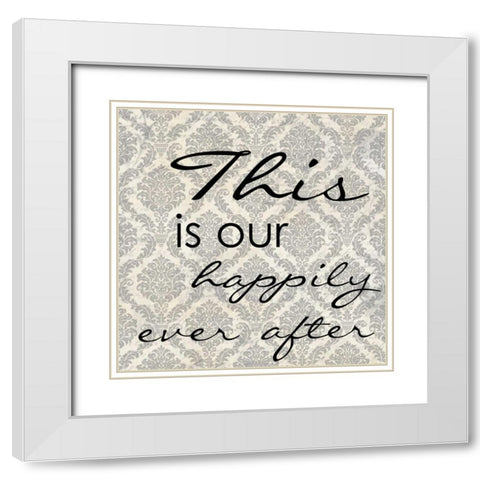 THIS IS OUR White Modern Wood Framed Art Print with Double Matting by Greene, Taylor