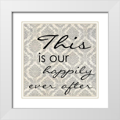THIS IS OUR White Modern Wood Framed Art Print with Double Matting by Greene, Taylor