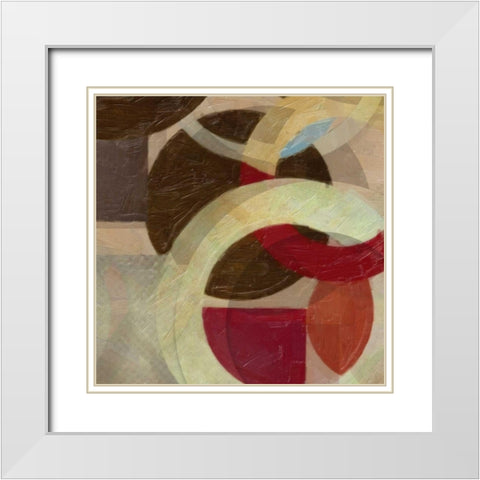 HALO WEAVE I White Modern Wood Framed Art Print with Double Matting by Greene, Taylor