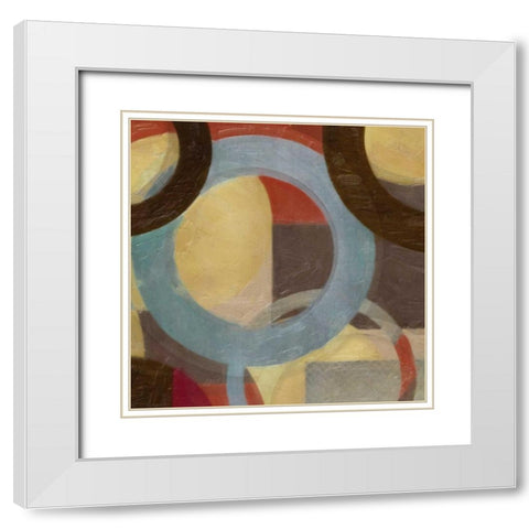 HALO WEAVE II White Modern Wood Framed Art Print with Double Matting by Greene, Taylor
