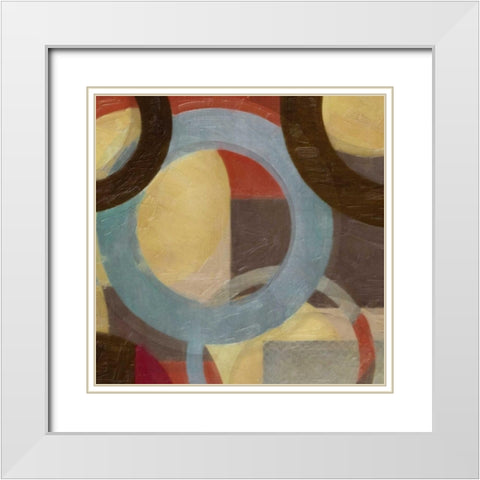 HALO WEAVE II White Modern Wood Framed Art Print with Double Matting by Greene, Taylor