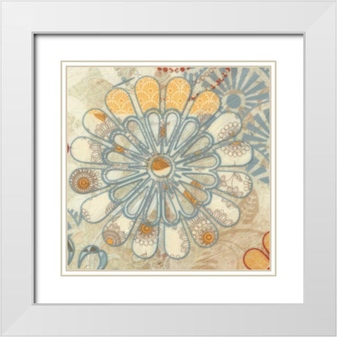 FLORA TRANCE II White Modern Wood Framed Art Print with Double Matting by Greene, Taylor