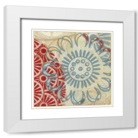 FLORA TRANCE IV White Modern Wood Framed Art Print with Double Matting by Greene, Taylor