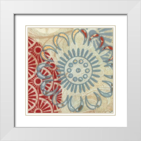 FLORA TRANCE IV White Modern Wood Framed Art Print with Double Matting by Greene, Taylor