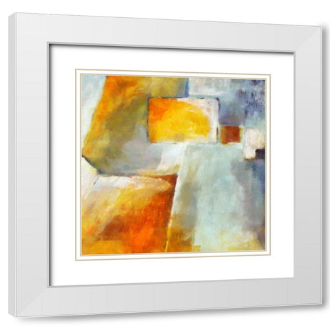 VIBE II White Modern Wood Framed Art Print with Double Matting by Greene, Taylor