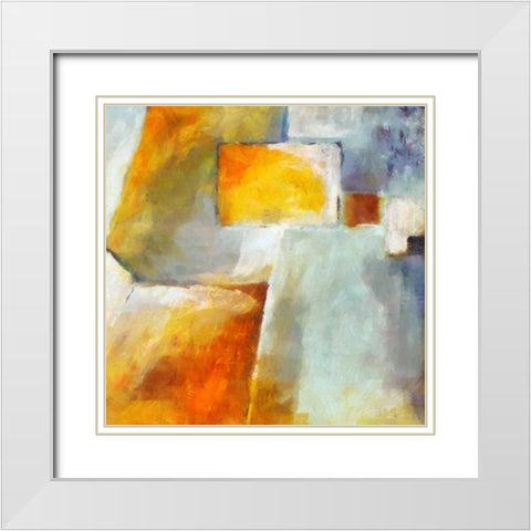 VIBE II White Modern Wood Framed Art Print with Double Matting by Greene, Taylor