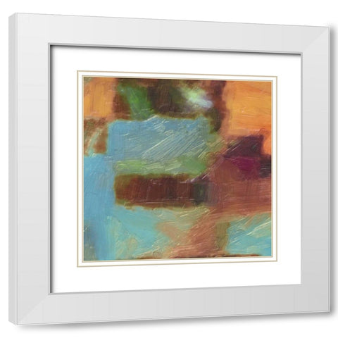 SPECTRUM  II White Modern Wood Framed Art Print with Double Matting by Greene, Taylor