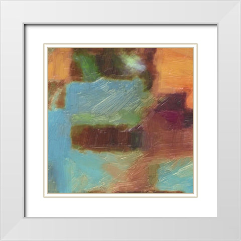 SPECTRUM  II White Modern Wood Framed Art Print with Double Matting by Greene, Taylor