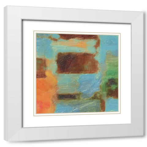 SPECTRUM III White Modern Wood Framed Art Print with Double Matting by Greene, Taylor
