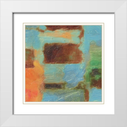 SPECTRUM III White Modern Wood Framed Art Print with Double Matting by Greene, Taylor