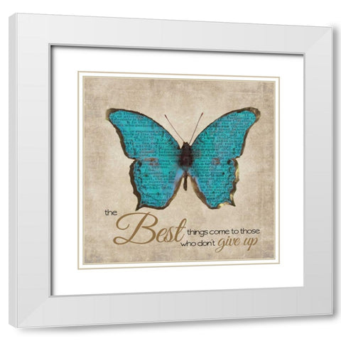 THE BEST THINGS 2 White Modern Wood Framed Art Print with Double Matting by Greene, Taylor