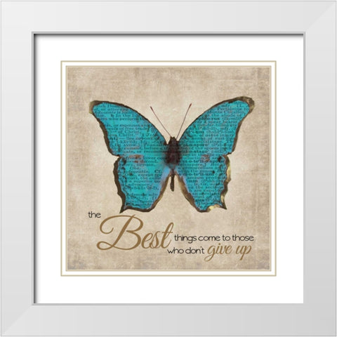 THE BEST THINGS 2 White Modern Wood Framed Art Print with Double Matting by Greene, Taylor