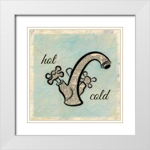 Hot Cold White Modern Wood Framed Art Print with Double Matting by Greene, Taylor