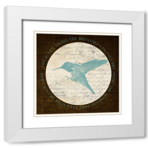 Life Bird White Modern Wood Framed Art Print with Double Matting by Greene, Taylor