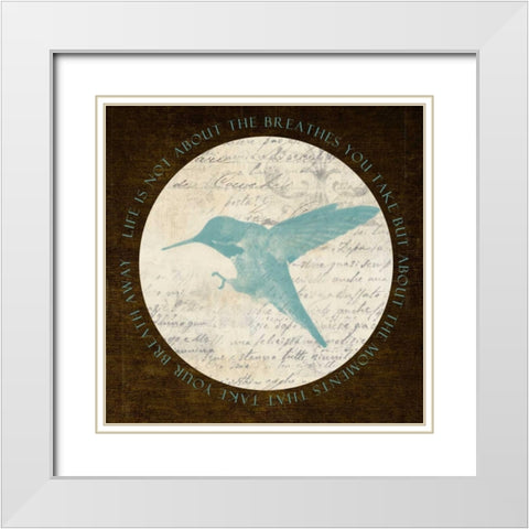 Life Bird White Modern Wood Framed Art Print with Double Matting by Greene, Taylor