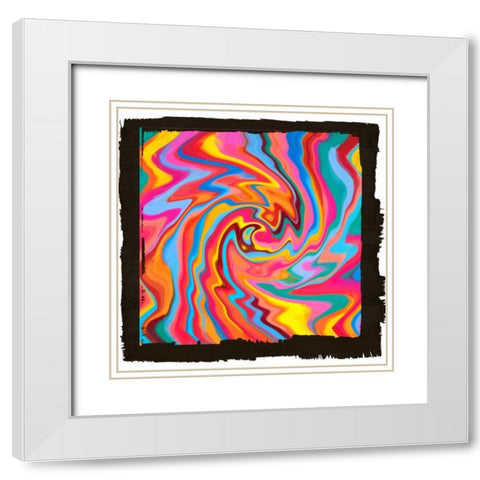 Lines Of Beauty I White Modern Wood Framed Art Print with Double Matting by Greene, Taylor