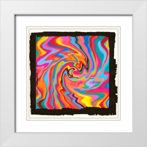 Lines Of Beauty I White Modern Wood Framed Art Print with Double Matting by Greene, Taylor