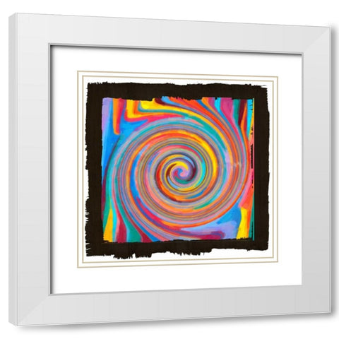 Lines Of Beauty II White Modern Wood Framed Art Print with Double Matting by Greene, Taylor
