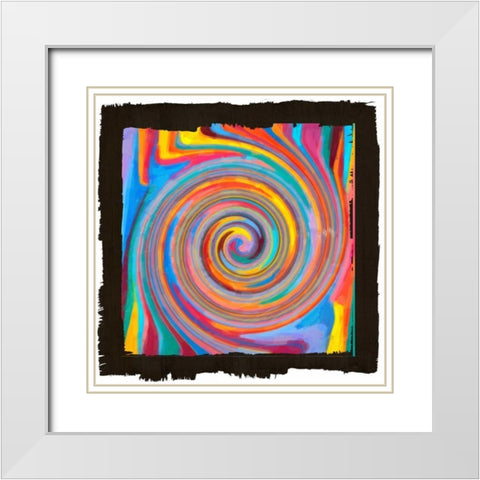 Lines Of Beauty II White Modern Wood Framed Art Print with Double Matting by Greene, Taylor