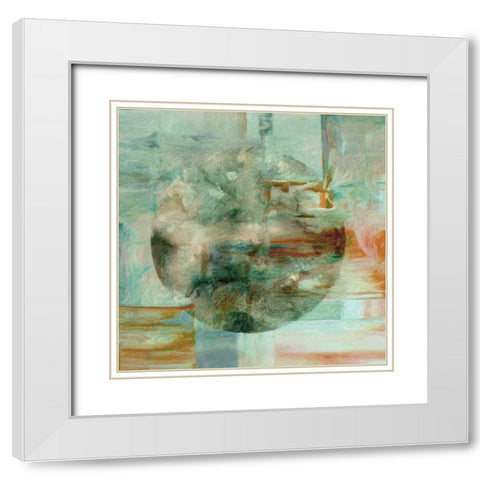 Linear Light II White Modern Wood Framed Art Print with Double Matting by Greene, Taylor
